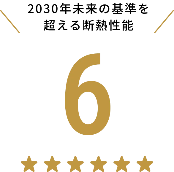 2030年未来の基準を超える断熱性能